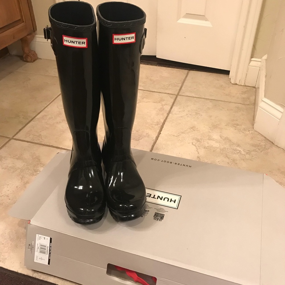 Ladies tall Hunter boots- glossy